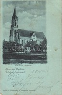 T2/T3 1901 Csák, Csákova, Ciacova; Röm. Kath. Pfarrkirche / Római Katolikus Plébániatemplom, üzlet. Mesterovits és Jovan - Sin Clasificación