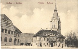 ** T2 Feketehalom, Zeiden, Codlea; Primaria / Rathaus / Városháza. H. Christel Kiadása / Town Hall - Képeslapfüzetből /  - Sin Clasificación