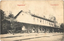 * T2/T3 1910 Nagyenyed, Aiud;  Vasútállomás. Lázár Adolf Utóda Kiadása / Railway Station (EK) - Sin Clasificación