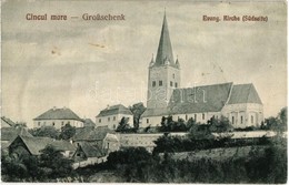 ** T2/T3 Nagysink, Gross-Schenk, Cincul Mare, Cincu;  Evang. Kirche (Südseite) / Evangélikus Templom (délről). Kiadja Gu - Sin Clasificación