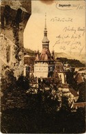 * T3/T4 1907 Segesvár, Schässburg, Sighisoara; óratorony. Kiadja Zeidner H. No. 7. / Turnul Cu Ceas / Clock Tower  (Rb) - Sin Clasificación