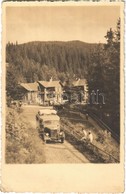 * T2/T3 Szebenjuharos, Hohe Rinne, Paltinis; Autóbusz A Gyógyház Előtt  / Autobus, Casa De Cura, S.C.T. Sectia Sibiu. Ph - Sin Clasificación