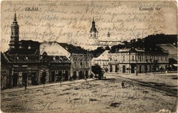 T2/T3 Zilah, Zalau; Kossuth Tér, Venczel, Seres Lajos és Seres Samu, Éder M. és Fia, Nagy Árpád üzlete, Dohánybolt, Refo - Sin Clasificación