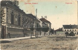 T3 1913 Zilah, Zalau; Polgári Tér, M. Kir. Posta, Távirda és Távbeszélő Hivatal. Szövetség Könyvnyomda Kiadása / Square, - Sin Clasificación