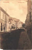 * T4 1911 Eperjes, Presov; Konstantin Utca, Kaszás Flórián üzlete. Divald Károyl Fia Kiadása / Street View, Shops (EM) - Otros & Sin Clasificación