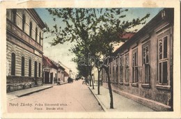 T2/T3 1922  Érsekújvár, Nové Zámky; Szlovák Utca, Posta, üzlet / Posta, Slovenská Ulica / Street, Post Office, Shop (EK) - Sonstige & Ohne Zuordnung