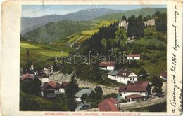 T3/T4 1913 Gölnicbánya, Göllnitz, Gelnica; Thurzó Vár Romjai, Thurzófüredre Vezető új út. Kiadja Feitzinger Ede No. 1109 - Sonstige & Ohne Zuordnung