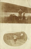 T2/T3 1912 Kisselmec, Liptókisselmec, Sztiavnicska, Stiavnicka; Csónak A Vág Folyóban / Boat In River Vág. Photo (EK) - Otros & Sin Clasificación