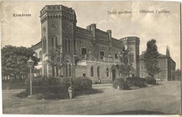 T2/T3 1915 Komárom, Komárnó; Tiszti Pavilon / Officers' Pavilion (ferdén Vágva / Slant Cut) - Otros & Sin Clasificación