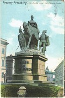 T2 1915 Pozsony, Pressburg, Bratislava; Mára Terézia Szobor / Maria Theresa Monument. Ottmar Zieher - Otros & Sin Clasificación