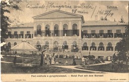T2/T3 1911 Szliács, Sliac; Pest Szálloda A Gyógyteremmel / Hotel Pest Mit Dem Kursaal / Hotel, Spa (EK) - Otros & Sin Clasificación