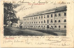 T2/T3 1903 Szomolnok, Schmölnitz, Smolník; Fő Tér, Dohánygyár. Wlaszlovits Gusztáv Kiadása / Main Square, Tobacco Factor - Otros & Sin Clasificación