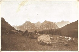 * T2/T3 1918 Tátra, Magas Tátra, Vysoké Tatry; Dolina Bialej Wody 1306 Mtr. / Poduplaszki-völgy / Bielovodská Dolina / V - Otros & Sin Clasificación