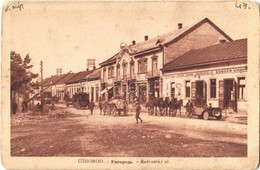 * T3 Ungvár, Uzshorod, Uzhorod; Radvanská Ulica, Hostinec / Utca, Hotel Kárpátia Szálloda, Vendéglő, Borozó, Kocsma, Aut - Sonstige & Ohne Zuordnung