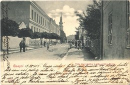 T2/T3 1903 Goszpics, Gospic; Visa Djevojacka I Niza Pucka Skola / Leánygimnázium és Elemi Iskola, Templom / Girls High S - Otros & Sin Clasificación