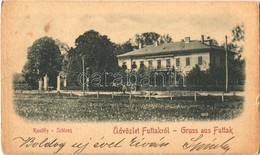 T2/T3 1900 Futak, Futtak, Futog; Hadik Kastély / Schloss / Castle (kis Szakadás / Small Tear) - Unclassified