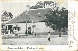 T2/T3 1903 India, Indija; M. Kir. Posta Hivatal (?) / Post Office + 'ZIMONY - BUDAPEST 36 SZ.' Vasúti Mozgóposta Bélyegz - Sin Clasificación