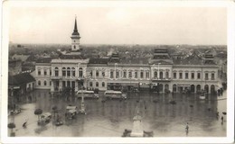 T2 1942 Óbecse, Stari Becej; Községháza, Szent István Tér Eső Után, MÁVAUT Autóbuszok, Hubet Izidor, Janek Testvérek, Ba - Sin Clasificación