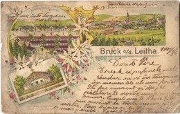 T3/T4 1901 Lajtabruck, Bruck An Der Leitha; Laktanya, Főőrség / Brucker Militär Lager, Hauptwache / Military Barracks, M - Sin Clasificación