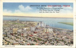 * T2/T3 Galveston (Texas), Bird's Eye View  (EK) - Sonstige & Ohne Zuordnung