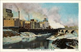 ** T1/T2 Minneapolis, Minnesota; Milling District, General Mills' Gold Medal Flour, Industrial Mills, Railway Bridge, Lo - Sonstige & Ohne Zuordnung