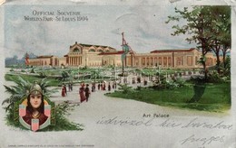 T2/T3 1904 Saint Louis, St. Louis; World's Fair, Art Palace. Samuel Cupples Silver Litho Art Postcard S: H. Wunderlieb ( - Other & Unclassified