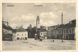 ** T2/T3 Aspang, Aspang-Markt; Hauptplatz. Verlag Leo Müller. Photograph F. Heine / Main Square, Shop (fl) - Otros & Sin Clasificación