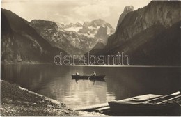** T1/T2 1930 Gosausee Mit Dachstein / Lake, Mountains, Boat - Otros & Sin Clasificación