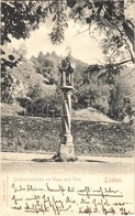 T2 1903 Leoben, Dreihufeisenkreuz Am Wege Nach Göss / Trinity Statue - Otros & Sin Clasificación