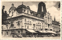 * T1/T2 1939 Wels, Hotel Und Cafe Greif, Hotel Parzer, Garagen / Hotels, Cafe, Restaurant, Garages, Autobus, Automobiles - Otros & Sin Clasificación