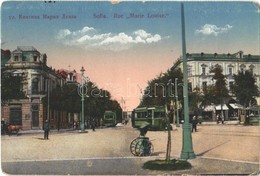 ** T2/T3 Sofia, Rue Marie Louise / Street, Trams (worn Corners) - Otros & Sin Clasificación