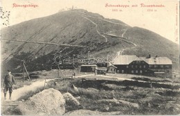 T2 1908 Krkonose, Riesengebirge; Schneekoppe, Riesenbaude / Przelecz Pod Sniezka, Obrí Bouda, Hotel - Other & Unclassified