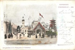 T2 1900 Paris, Exposition Universelle, Les Pavillions De La Navigation De Commerce / Pavillions Of The Navigation Of Com - Other & Unclassified