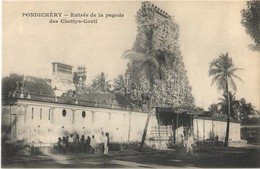 ** T1 Puducherry, Pondichéry; Entrée De La Pagode Des Chettys-Covil / Entrance To The Chettys-Covil Pagoda - Sonstige & Ohne Zuordnung