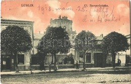 T3 1918 Lublin, Ul. Bernardynska / Street, Shops + 'K.U.K. BAHNHOFKOMMANDO LUBLIN' (fa) - Sonstige & Ohne Zuordnung