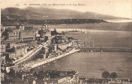 ** T2 Monaco, Vue Sur Monte-Carlo Et Le Cap Martin / 
View Of Monte-Carlo And Cap Martin, From Postcard Booklet - Sonstige & Ohne Zuordnung