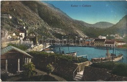 T2 1913 Kotor, Cattaro; General View, Ship Station, Steamship - Otros & Sin Clasificación