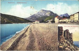 T2/T3 1916 Sutomore (Süddalmatien), Ruine Ratec Bei Sutomore / Seashore, Castle Ruins + 'K.u.K. Festungsartillerieregime - Sonstige & Ohne Zuordnung