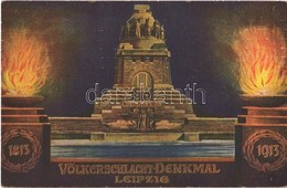 T2 1913 Leipzig, Völkerschlacht-Denkmal 1813-1913. Offizielle Postkarte Zur Weihe Des Völkerschlacht-Denkmals Am 18. Okt - Sin Clasificación