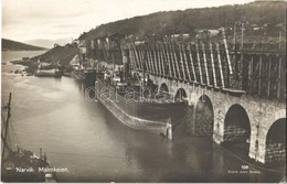 ** T2 Narvik, Malmkeien / Port With Bridge And Steamships - Sonstige & Ohne Zuordnung