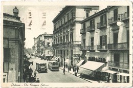 T2/T3 1939 Palermo (Sicily), Via Ruggero Settimo / Street, Autobuses (EK) - Otros & Sin Clasificación
