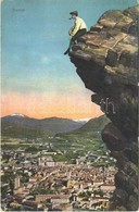 T2 1915 Trento, Trient (Südtirol); Hiker On The Rock - Otros & Sin Clasificación