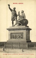 T2/T3 1901 Moscow, Moskau, Moscou; Monument De Minine Et Pojarsky / Monument Of Kuzma Minin And Pozharsky. Phototypie Sc - Other & Unclassified