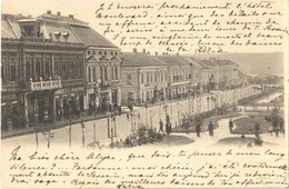 T2/T3 1901 Turnu Severin, Szörényvár; Main Street, Shops Of Spiegel And Antonie Petrovici (EK) - Otros & Sin Clasificación