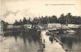 ** T1 Saigon, Ho Chi Minh City (Cochinchine); Un Village Sur Pilotis En Coehinehine / A Village On The Water - Sonstige & Ohne Zuordnung