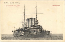 * T2/T3 Mali Losinj, Lussinpiccolo; Az SMS Sankt Georg Páncélos Cirkáló / K.u.K. Kriegsmarine Panzerkreuzer / WWI Austro - Unclassified