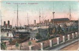 ** T3 Pola, Pula; Kriegshafen K.u.K. Kriegsmarine / Austro-Hungarian Navy Port, Casemate Ships (EB) - Unclassified