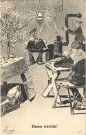 ** T1/T2 Buon Natale / K.u.K. Kriegsmarine Matrose / Austro-Hungarian Navy Mariner Humour Art Postcard, Christmas. G. Fa - Sin Clasificación