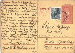 T2/T3 1944 Lévai Györgyné Levele Férjének Lévai György Zsidó 109/16 KMSZ (közérdekű Munkaszolgálatos) A Dédabisztrai Mun - Ohne Zuordnung