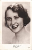 ** T1 Simon Böske, Első Zsidó Magyar Szépségkirálynő 1929-ben Miss Europa / Miss Europa: Bözsi Simon (Hongrie) / Jewish  - Sin Clasificación